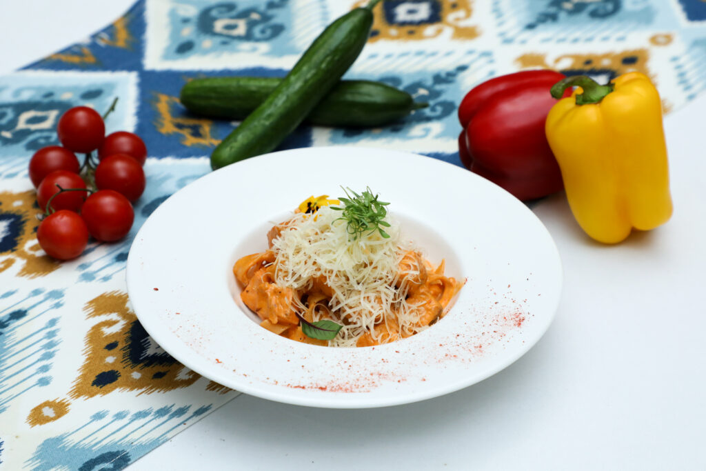 FETTUCINNE WITH SALMON